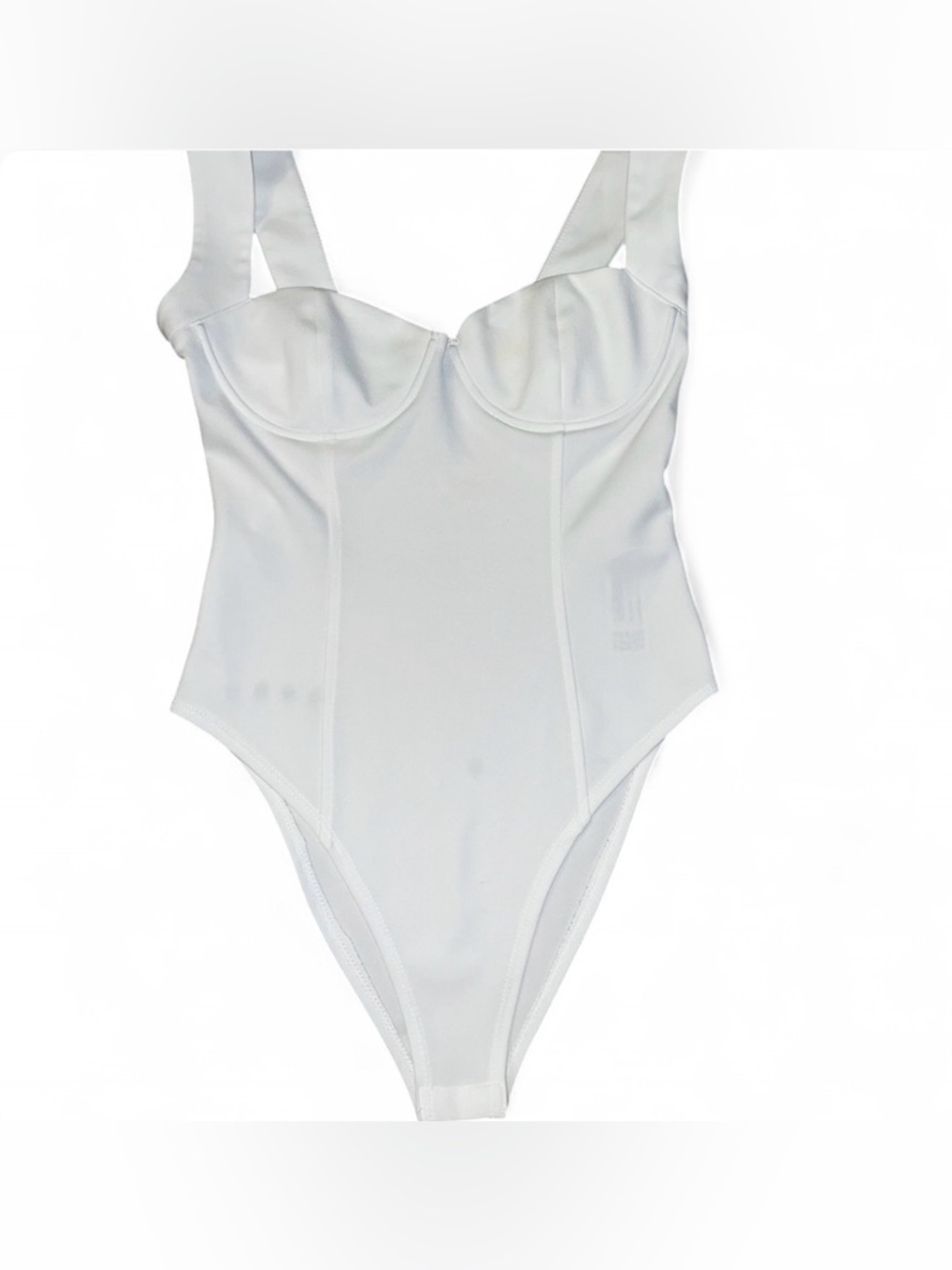 Zara White Bodysuit with underwire